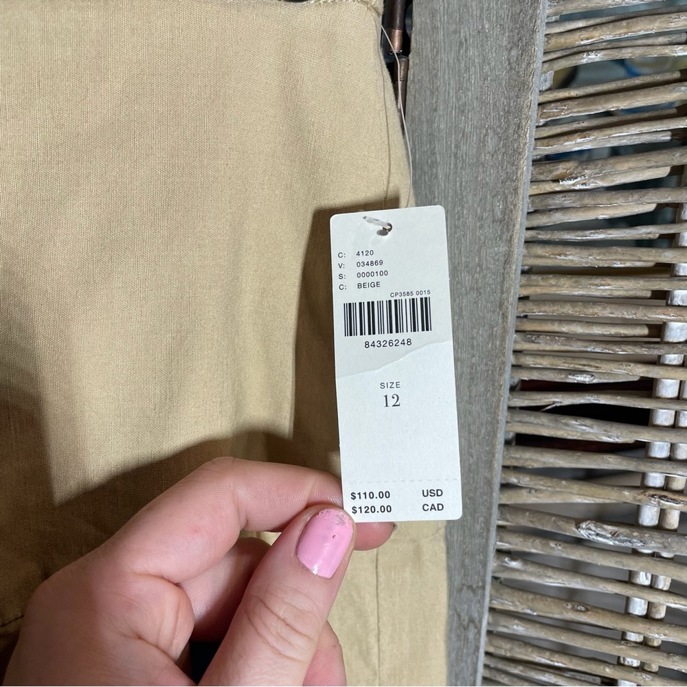 NWT Anthropologie Tan Pencil Skirt - size 12 - Picture 10 of 12